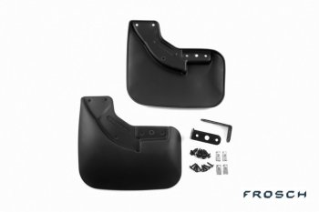 1 249 р. Брызговики задние Frosch Optimum Ford Transit цельнометаллический фургон (2014-2022) (В пакете)  с доставкой в г. Керчь. Увеличить фотографию 2