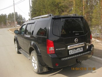 2 379 р. Передние брызговики NovLine 2 шт. Nissan Pathfinder R51 рестайлинг (2009-2014)  с доставкой в г. Керчь. Увеличить фотографию 2