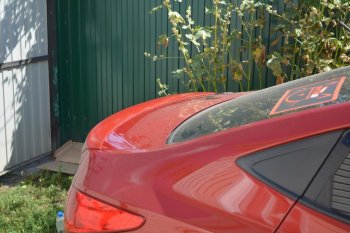3 299 р. Лип спойлер Sport Hyundai Solaris RBr седан рестайлинг (2014-2017) (Неокрашенный)  с доставкой в г. Керчь. Увеличить фотографию 7
