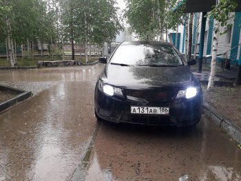 4 199 р. Решётка радиатора (Forte) RA KIA Cerato 2 TD седан (2008-2013) (Поверхность глянец (под окраску), Неокрашенная)  с доставкой в г. Керчь. Увеличить фотографию 5