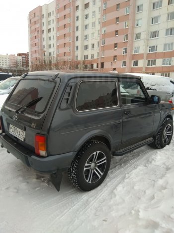 219 р. Накладки задней стойки на автомобиль Кураж широкие Лада нива 4х4 2121 3 дв. 1-ый рестайлинг (2019-2021) (Неокрашенные)  с доставкой в г. Керчь. Увеличить фотографию 2