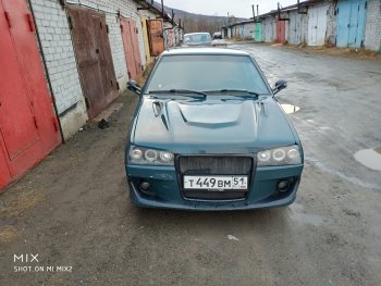 8 999 р. Передний бампер Фанат-Робот  Лада 2108 - 21099 (Неокрашенный, По бокам сетка)  с доставкой в г. Керчь. Увеличить фотографию 11