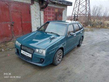 8 999 р. Передний бампер Фанат-Робот  Лада 2108 - 21099 (Неокрашенный, По бокам сетка)  с доставкой в г. Керчь. Увеличить фотографию 12