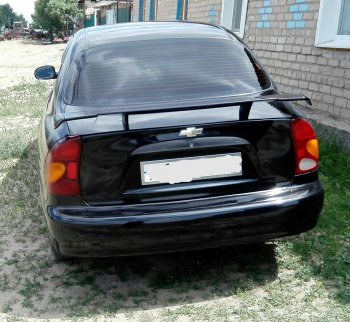 3 099 р. Низкий универсальный спойлер Кураж Mercedes-Benz SL class R230 (2009-2013) (Без места под стоп сигнал, Неокрашенный)  с доставкой в г. Керчь. Увеличить фотографию 16