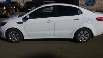 4 099 р. Пороги накладки Drive KIA Rio 3 QB хэтчбек 5 дв. рестайлинг (2015-2017) (Неокрашенные)  с доставкой в г. Керчь. Увеличить фотографию 6