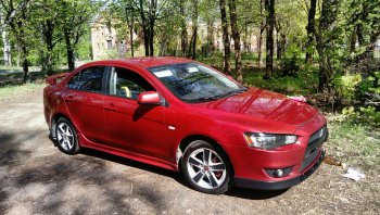 579 р. Реснички на фары Style Mitsubishi Lancer 10 CY седан дорестайлинг (2007-2010) (Неокрашенные)  с доставкой в г. Керчь. Увеличить фотографию 7