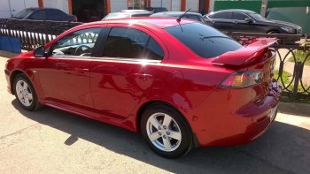 4 799 р. Спойлер Сток 2л Mitsubishi Lancer 10 CY седан дорестайлинг (2007-2010) (Неокрашенный)  с доставкой в г. Керчь. Увеличить фотографию 5