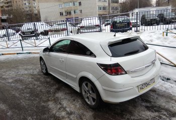 4 049 р. Спойлер на дверь багажника Global Tuning  Opel Astra  H GTC (2004-2011) хэтчбек 3 дв. дорестайлинг, хэтчбек 3 дв. рестайлинг (Неокрашенный)  с доставкой в г. Керчь. Увеличить фотографию 11