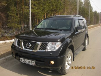 3 299 р. Молдинги дверей RA (узкие, комплект) Nissan Pathfinder R51 дорестайлинг (2004-2007) (Поверхность глянец (под окраску), Неокрашенные)  с доставкой в г. Керчь. Увеличить фотографию 9