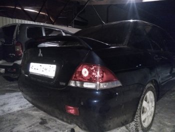 4 099 р. Средний спойлер 2.0 стандарт Mitsubishi Lancer 9 CS седан 1-ый рестайлинг (2003-2005) (Без места под стоп-сигнал, Неокрашенный)  с доставкой в г. Керчь. Увеличить фотографию 7