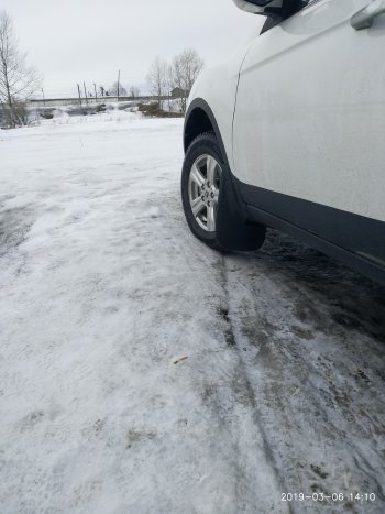 749 р. Универсальные передние брызговики (широкие) ПТП64 Uni4  Nissan Pathfinder R51 дорестайлинг (2004-2007)  с доставкой в г. Керчь. Увеличить фотографию 13