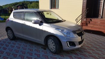 1 999 р. Дефлектора окон CA-Plastiс  Suzuki Swift  ZC72S (2010-2016) дорестайлинг, хэтчбэк 5 дв., рестайлинг, хэтчбэк 5 дв. (Classic полупрозрачный)  с доставкой в г. Керчь. Увеличить фотографию 2