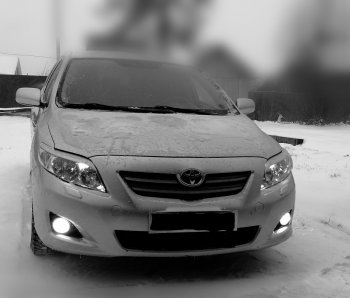 1 299 р. Комплект ресничек на фары Sport  Toyota Corolla  E150 (2006-2010) седан дорестайлинг (Неокрашенные)  с доставкой в г. Керчь. Увеличить фотографию 14