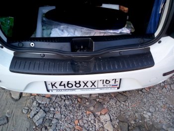 1 089 р. Накладка защитная на задний бампер Yuago Renault Sandero (B8) дорестайлинг (2014-2018)  с доставкой в г. Керчь. Увеличить фотографию 4