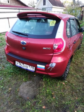 3 399 р. Спойлер Sport Datsun mi-DO хэтчбэк (2014-2021) (Неокрашенный)  с доставкой в г. Керчь. Увеличить фотографию 2