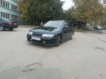 979 р. Накладка Кураж на передний бампер  Лада 2112 (1999-2009) хэтчбек, купе (Неокрашенная)  с доставкой в г. Керчь. Увеличить фотографию 6