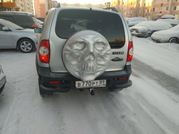 3 899 р. Чехол запасного колеса Трофей Снайпера Лада 2123 (Нива Шевроле) дорестайлинг (2002-2008) (Неокрашенный)  с доставкой в г. Керчь. Увеличить фотографию 15