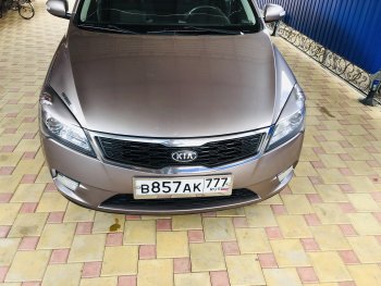1 599 р. Реснички на фары (рестайлинг) K-1  KIA Ceed  1 ED (2010-2012) рестайлинг, хэтчбэк 5 дв. (Неокрашенные)  с доставкой в г. Керчь. Увеличить фотографию 2