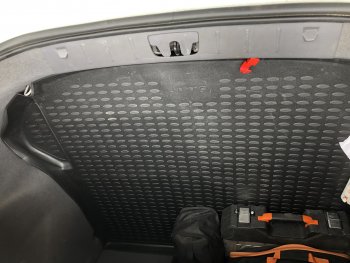 1 999 р. Коврик в багажник Element (полиуретан) (седан) Volvo S40 MS седан дорестайлинг (2004-2007) (Черный)  с доставкой в г. Керчь. Увеличить фотографию 8
