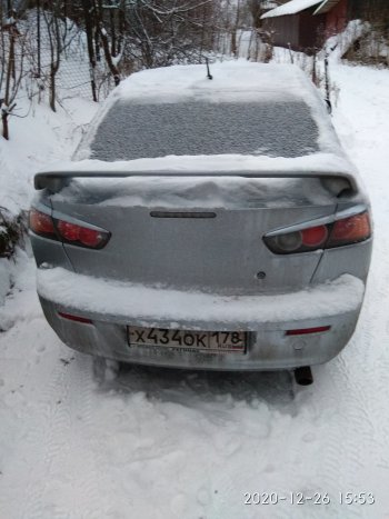 599 р. Реснички на фонари RA Mitsubishi Lancer 10 CY седан рестайлинг (2011-2017) (Неокрашенные)  с доставкой в г. Керчь. Увеличить фотографию 4