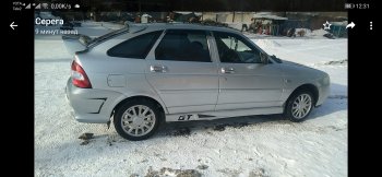 1 039 р. Пороги накладки GT Лада 2112 хэтчбек (1999-2008) (Текстурная поверхность)  с доставкой в г. Керчь. Увеличить фотографию 8