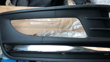 419 р. Правая рамка противотуманной фары SAT Volkswagen Polo 5 седан рестайлинг (2015-2020)  с доставкой в г. Керчь. Увеличить фотографию 2