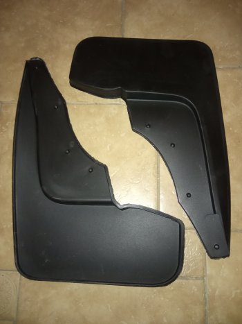 1 809 р. Брызговики Duster-Guard ПЕРЕДНИЕ широкие (2 шт) NISSAN Terrano 2014- Nissan Terrano D10 дорестайлинг (2013-2016)  с доставкой в г. Керчь. Увеличить фотографию 3