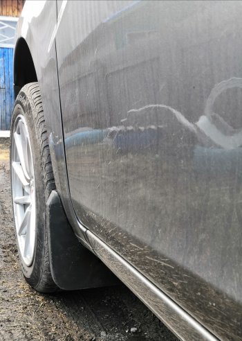 1 339 р. Брызговики Duster-Guard ПЕРЕДНИЕ широкие (2 шт) LADA Vesta 2015- Лада Веста SW 2181 универсал дорестайлинг (2017-2022)  с доставкой в г. Керчь. Увеличить фотографию 4