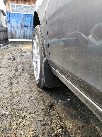 1 339 р. Брызговики Duster-Guard ПЕРЕДНИЕ широкие (2 шт) LADA Vesta 2015- Лада Веста SW 2181 универсал дорестайлинг (2017-2022)  с доставкой в г. Керчь. Увеличить фотографию 3