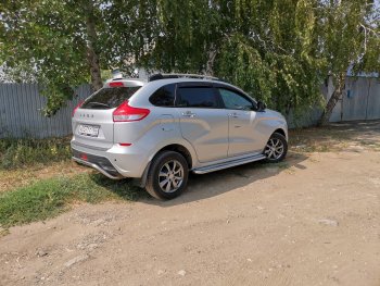 7 949 р. Рейлинги Petroil Tuning Лада XRAY (2016-2022) (Серебристый муар)  с доставкой в г. Керчь. Увеличить фотографию 6