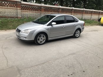 1 439 р. Пороги накладки Autodemic (установка под штатный брызговик) Ford Focus 2 хэтчбэк 5 дв. рестайлинг (2007-2011) (Текстурная поверхность)  с доставкой в г. Керчь. Увеличить фотографию 6
