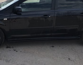 1 439 р. Пороги накладки Autodemic (установка под штатный брызговик) Ford Focus 2 хэтчбэк 5 дв. рестайлинг (2007-2011) (Текстурная поверхность)  с доставкой в г. Керчь. Увеличить фотографию 8