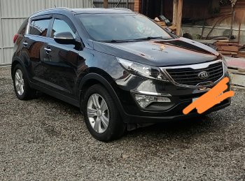 10 399 р. Правая передняя фара SAT (диодная полоса)  KIA Sportage  3 SL (2014-2016) рестайлинг  с доставкой в г. Керчь. Увеличить фотографию 2