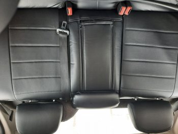 5 999 р. Чехлы для сидений SeiNtex (экокожа, черные) Opel Astra H хэтчбек 5дв дорестайлинг (2004-2007)  с доставкой в г. Керчь. Увеличить фотографию 2
