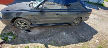 2 099 р. Универсальные пороги Автостайл™ №1 (длина 182+20 см) Hyundai Matrix 1 FC дорестайлинг (2001-2005)  с доставкой в г. Керчь. Увеличить фотографию 6