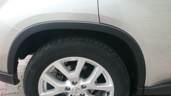3 799 р. Молдинг арки крыла SAT (Передний, левый) Nissan X-trail 2 T31 дорестайлинг (2007-2011) (Неокрашенный)  с доставкой в г. Керчь. Увеличить фотографию 2