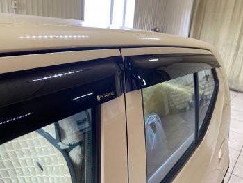 1 899 р. Ветровики дверей CA-Plastic  Suzuki Alto  HA36/36V (2014-2021) хэтчбек 5 дв. дорестайлинг (Classic полупрозрачный)  с доставкой в г. Керчь. Увеличить фотографию 3