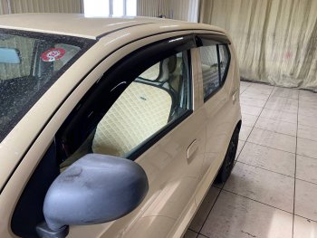 1 899 р. Ветровики дверей CA-Plastic  Suzuki Alto  HA36/36V (2014-2021) хэтчбек 5 дв. дорестайлинг (Classic полупрозрачный)  с доставкой в г. Керчь. Увеличить фотографию 5