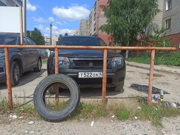 4 599 р. Решётка радиатора DM-Style Renault Duster HS дорестайлинг (2010-2015) (Без сетки, Неокрашенная глянец (под окраску))  с доставкой в г. Керчь. Увеличить фотографию 6