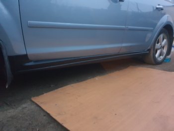 1 439 р. Пороги накладки Autodemic (установка под штатный брызговик) Ford Focus 2 хэтчбэк 5 дв. рестайлинг (2007-2011) (Текстурная поверхность)  с доставкой в г. Керчь. Увеличить фотографию 9