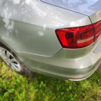 6 799 р. Задний бампер SAT Volkswagen Jetta A6 седан рестайлинг (2015-2018) (Неокрашенный)  с доставкой в г. Керчь. Увеличить фотографию 3