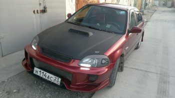 7 299 р. Передний бампер VeilSide Honda Civic EJ,EK,EM седан дорестайлинг (1995-1998) (кузов: седан)  с доставкой в г. Керчь. Увеличить фотографию 4
