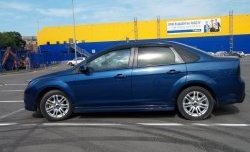 4 199 р. Пороги накладки FT Ford Focus 2 хэтчбэк 5 дв. рестайлинг (2007-2011) (Неокрашенные)  с доставкой в г. Керчь. Увеличить фотографию 4