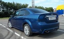 4 199 р. Пороги накладки FT Ford Focus 2 хэтчбэк 5 дв. рестайлинг (2007-2011) (Неокрашенные)  с доставкой в г. Керчь. Увеличить фотографию 3