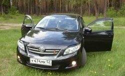 1 299 р. Комплект ресничек на фары Sport  Toyota Corolla  E150 (2006-2010) седан дорестайлинг (Неокрашенные)  с доставкой в г. Керчь. Увеличить фотографию 2
