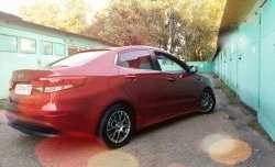3 299 р. Козырёк на заднее лобовое стекло Sport v2  Hyundai Solaris  RBr (2010-2017), KIA Rio  3 QB (2011-2017) (Неокрашенный)  с доставкой в г. Керчь. Увеличить фотографию 4