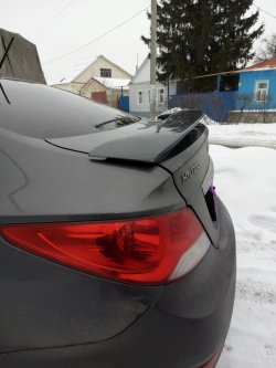 4 389 р. Спойлер M-VRS V2 Hyundai Solaris RBr седан дорестайлинг (2010-2014) (Неокрашенный)  с доставкой в г. Керчь. Увеличить фотографию 2