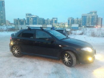 3 099 р. Пороги накладки Атланта Chevrolet Lacetti хэтчбек (2002-2013) (Неокрашенные)  с доставкой в г. Керчь. Увеличить фотографию 4