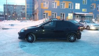 3 099 р. Пороги накладки Атланта Chevrolet Lacetti хэтчбек (2002-2013) (Неокрашенные)  с доставкой в г. Керчь. Увеличить фотографию 2