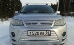 2 849 р. Накладка переднего бампера Sport Mitsubishi Outlander XL (CW)  дорестайлинг (2005-2009) (Неокрашенная)  с доставкой в г. Керчь. Увеличить фотографию 9